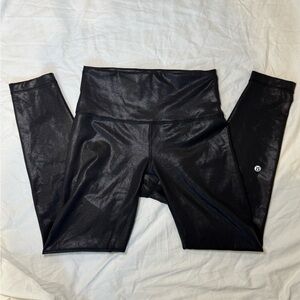 Lululemon Athletica Shiny Black Leggings